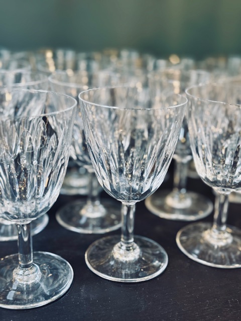 Service de verres cristal Baccarat modèle Casino