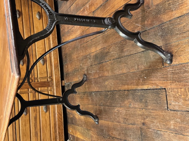 Table de bistrot ancienne Pierre Ouvrier