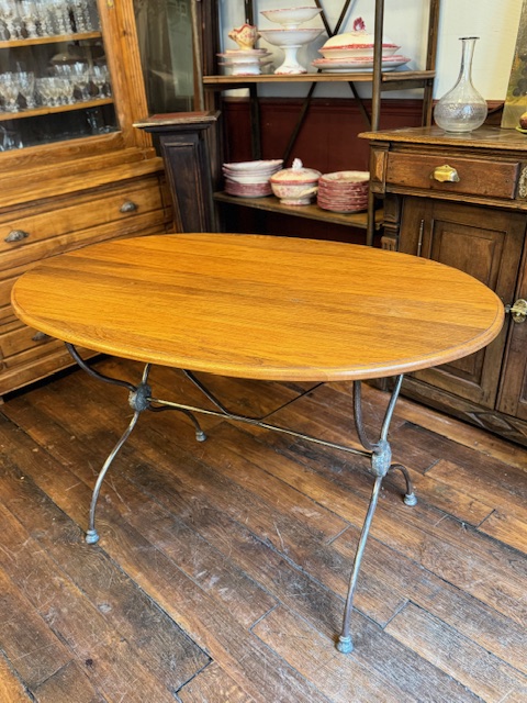 Table de bistrot ovale 19ème