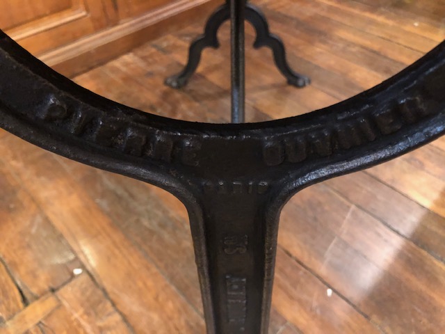 Table de bistrot Pierre Ouvier