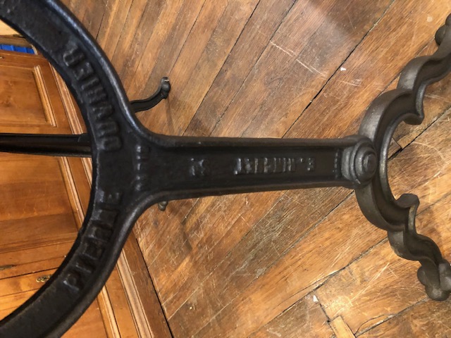 Table de bistrot Pierre Ouvier