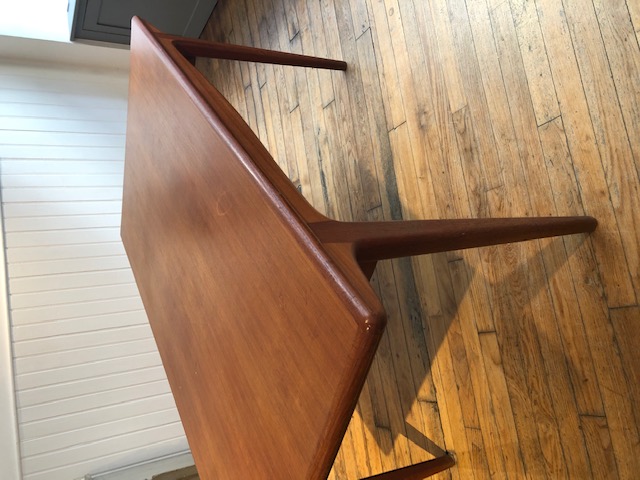 Table scandinave en teck avec rallonges