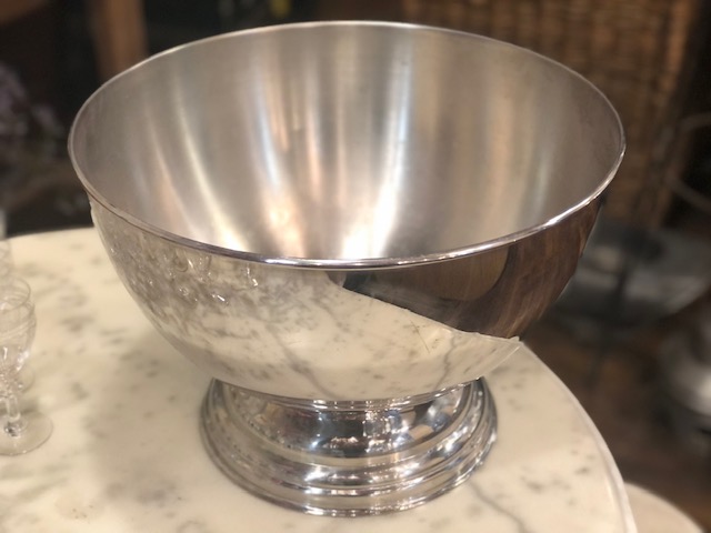 Vasque à champagne vintage acier inox