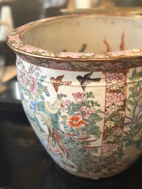Vasque à poisson en porcelaine de Chine Fin 19ème