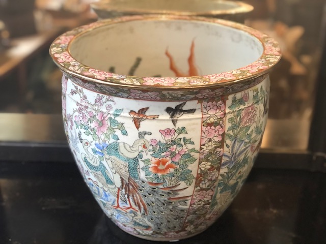 Vasque à poisson en porcelaine de Chine Fin 19ème