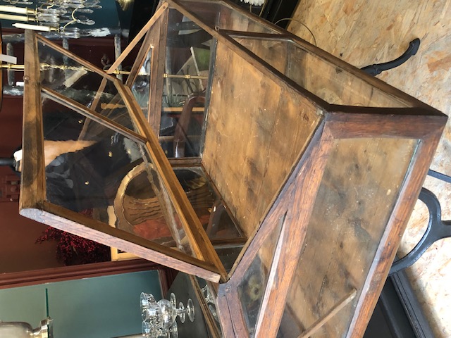 Vitrine de magasin à poser en bois